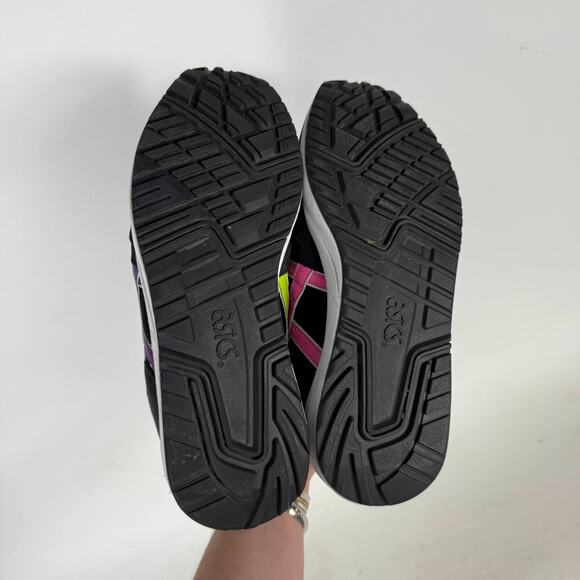 Asics Gel-Saga Athletic Sneakers Women's 9 Black White Leather Classic Retro - Picture 8 of 10